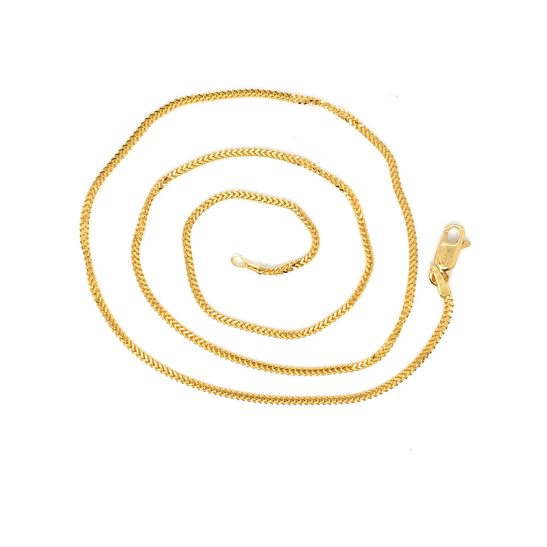 22K YG Foxtail Chain-1pc