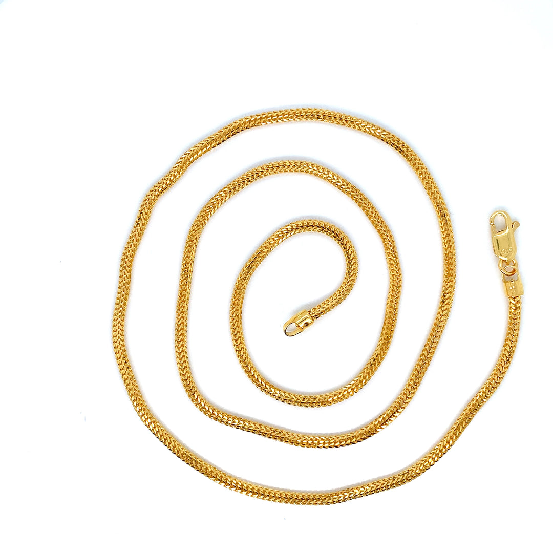 22K YG Rope Chain-1pc