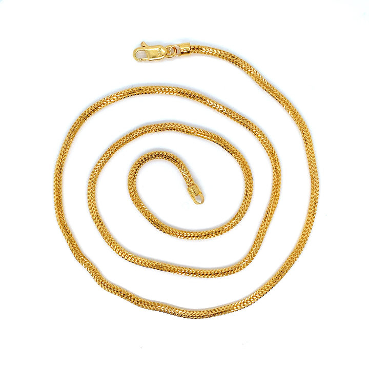 22K YG Rope Chain-1pc