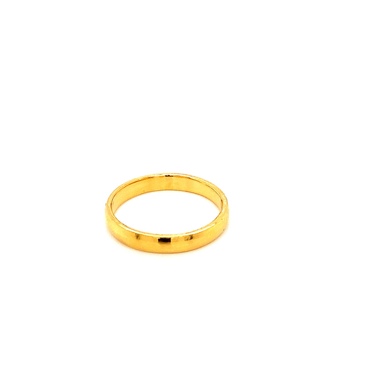 24K YG Plain Band Ring-1pc