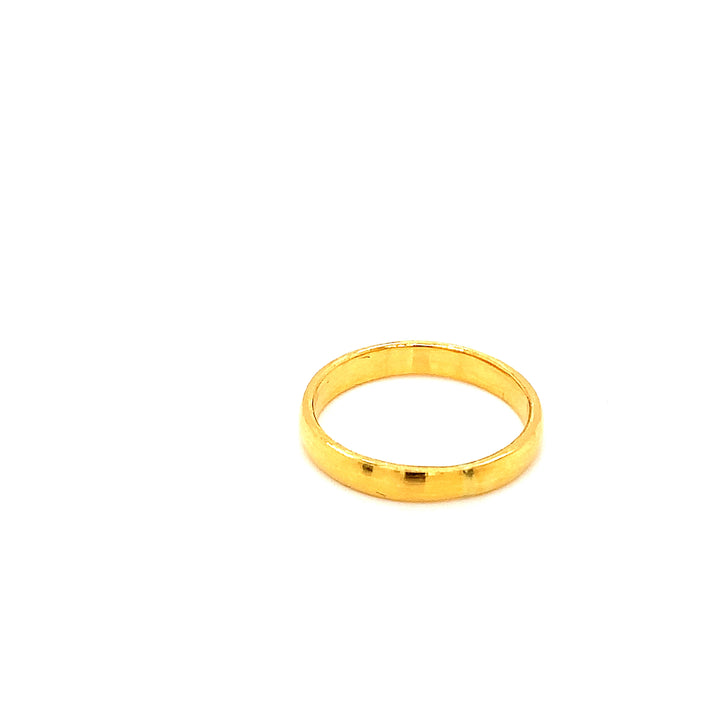 24K YG Plain Band Ring-1pc