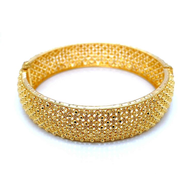 22K YG Screw Bangle-1pc