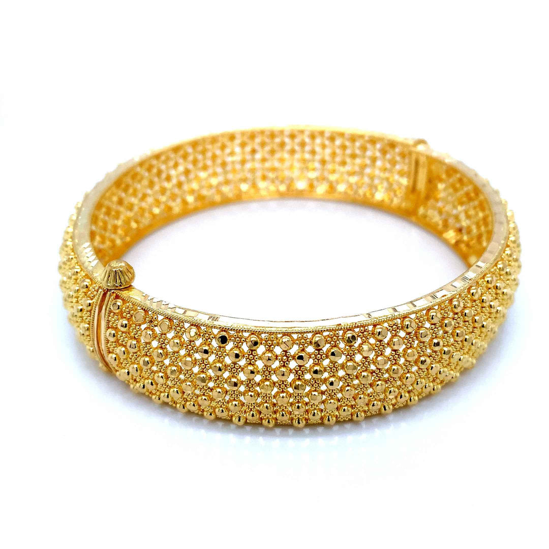 22K YG Screw Bangle-1pc