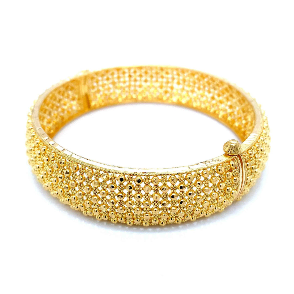 22K YG Screw Bangle-1pc