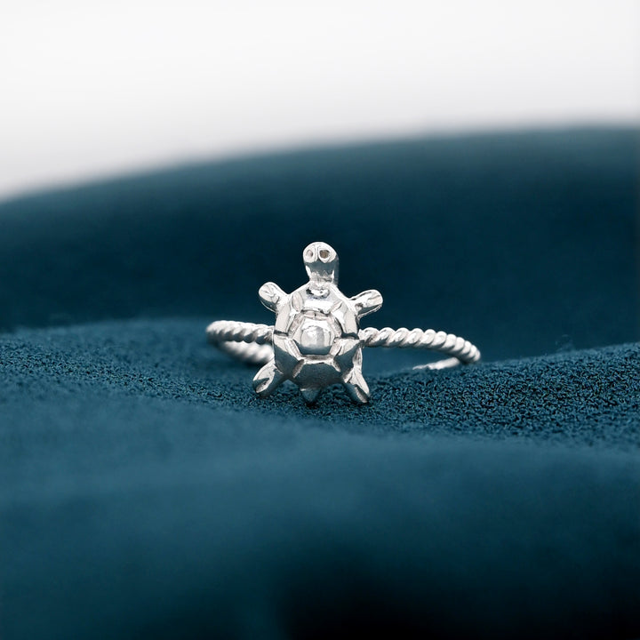 Sterling Turtle Ring-1pc