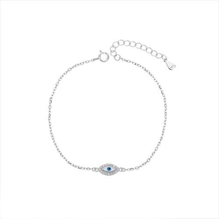 Sterling Silver Evil Eye Bracelet-1pc