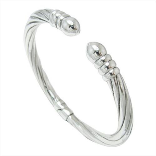 Sterling Silver Hollow Bangle-1pc