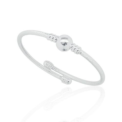 Sterling Silver Ball Bangle-1pc