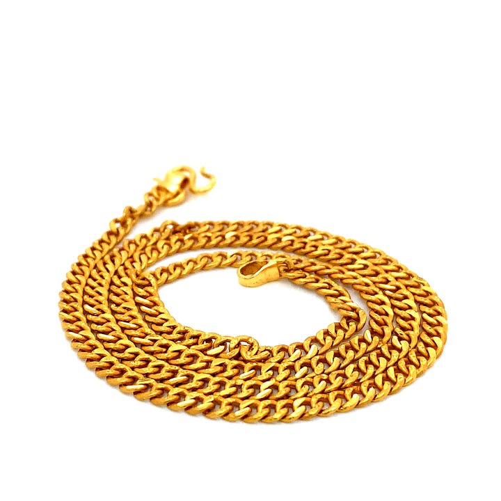 22K YG Cuban Chain-1pc