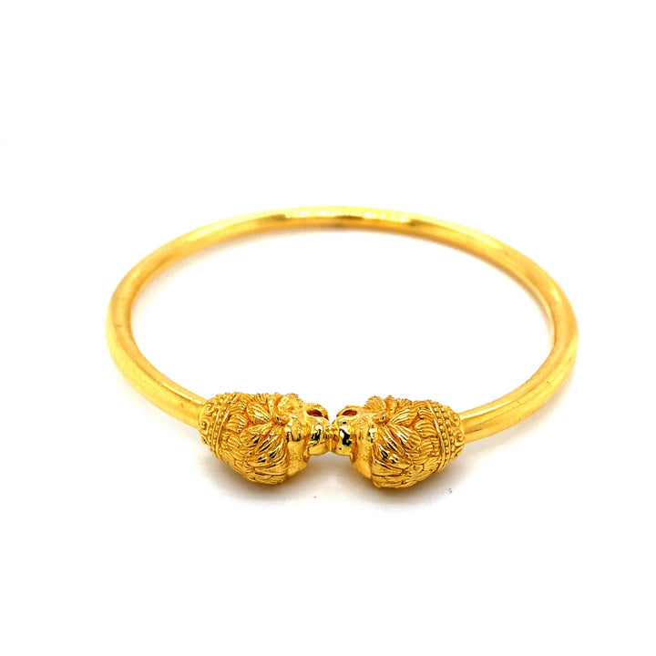 22K YG Hollow Bangle-1pc
