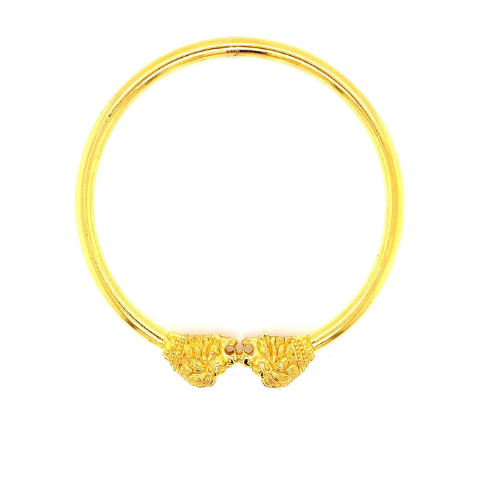 22K YG Hollow Bangle-1pc