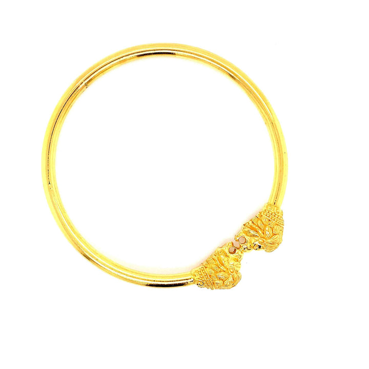 22K YG Hollow Bangle-1pc