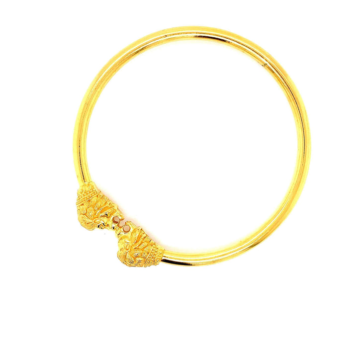 22K YG Hollow Bangle-1pc