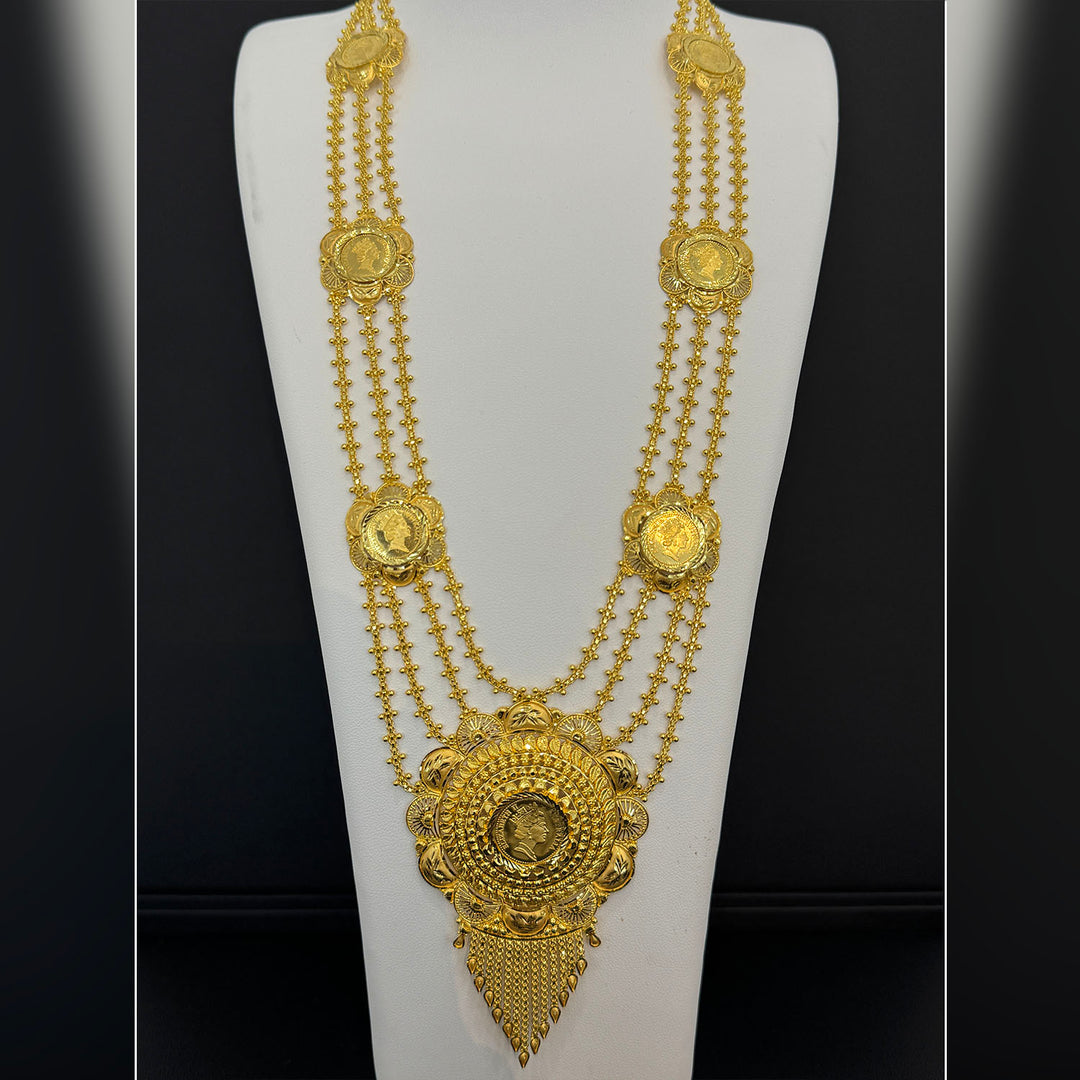 24K YG Coin Necklace-1pc