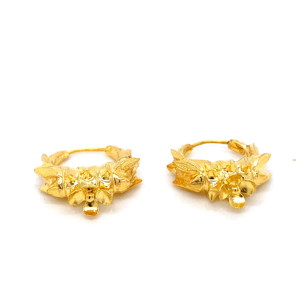 24K YG Marwadi Earring-1pair