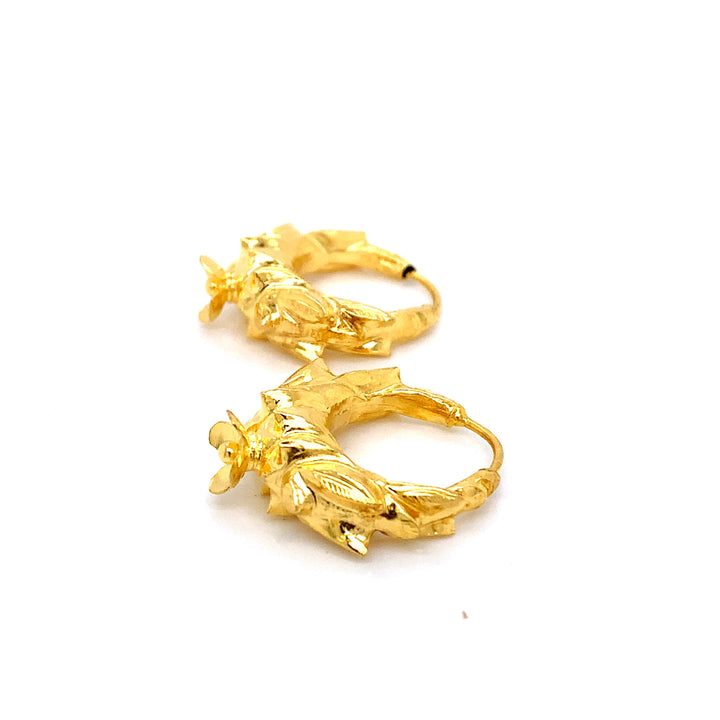 24K YG Marwadi Earring-1pair