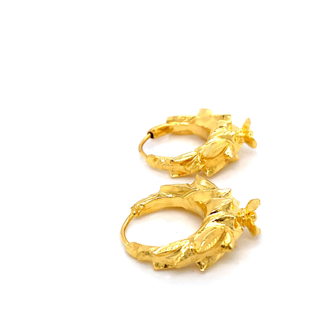 24K YG Marwadi Earring-1pair