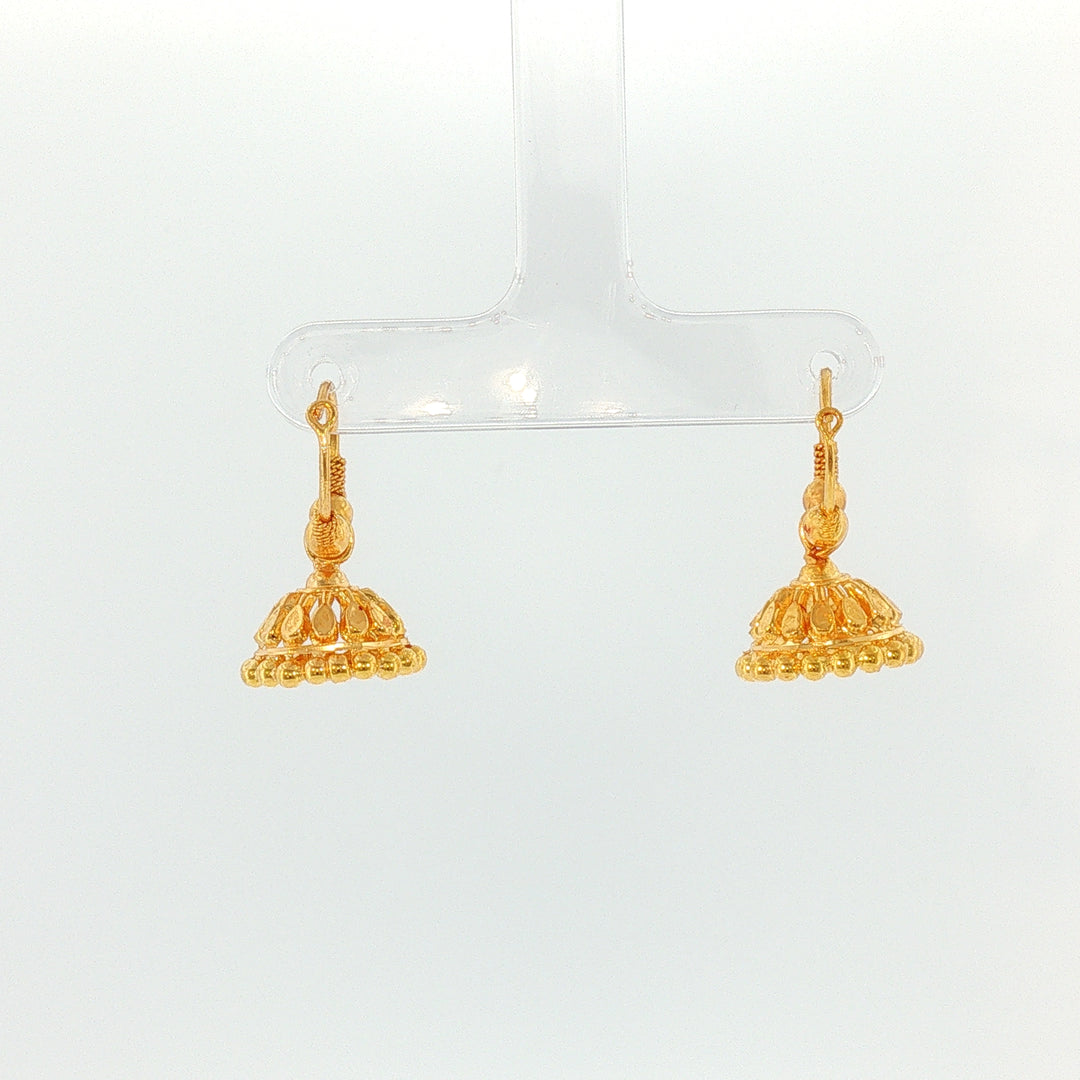 22K YG Pinjada Earring-1pair