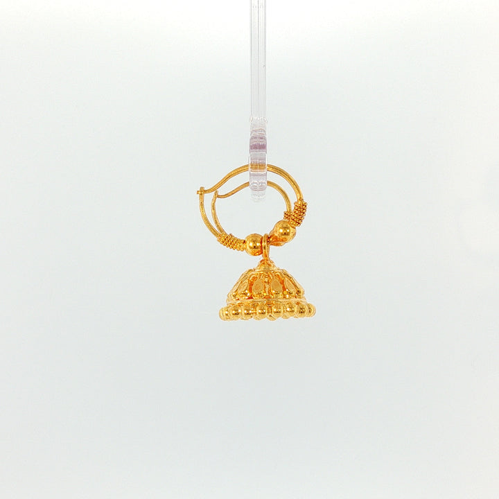 22K YG Pinjada Earring-1pair