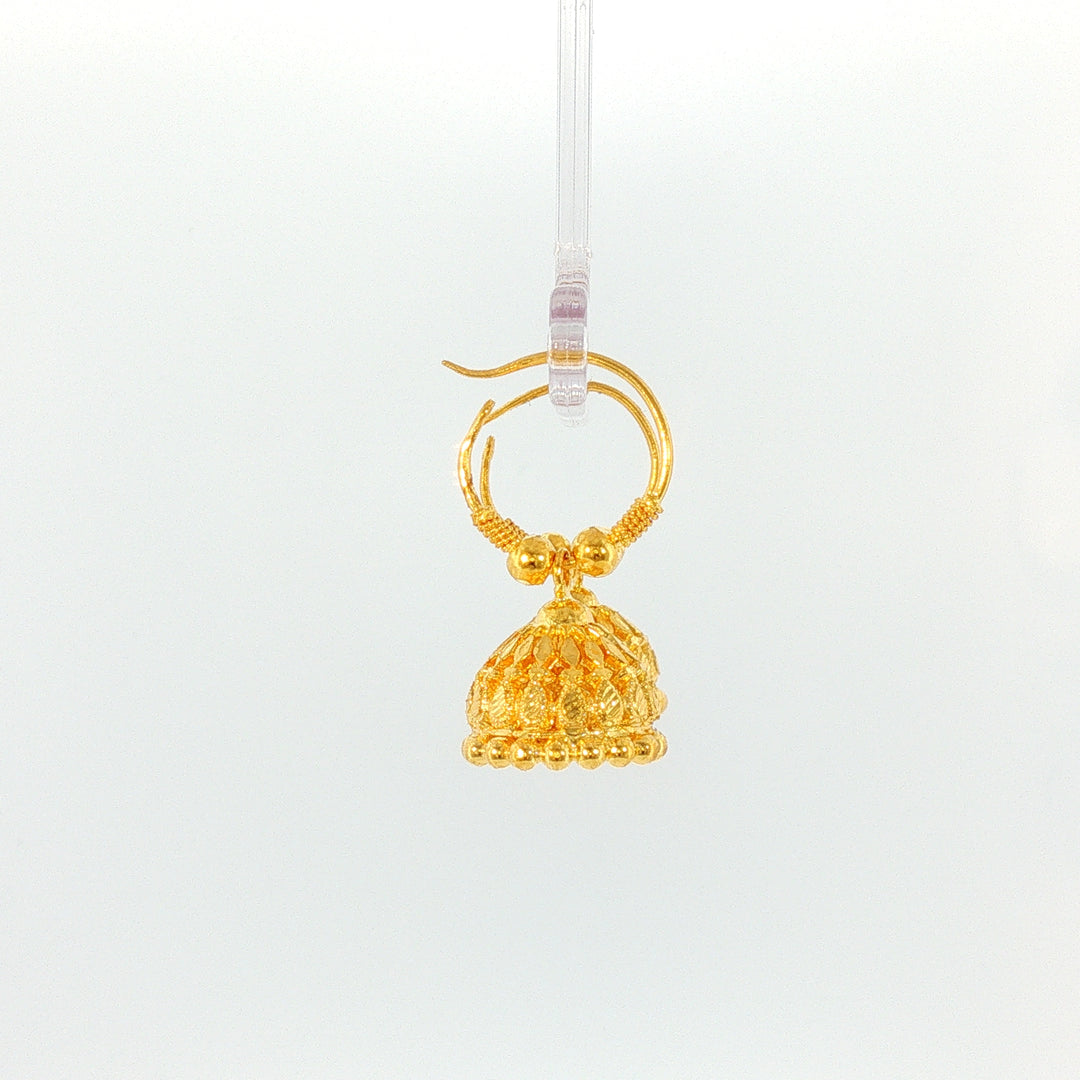 24K YG Jhumka Earring-1pair