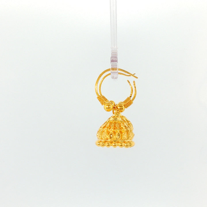 24K YG Jhumka Earring-1pair