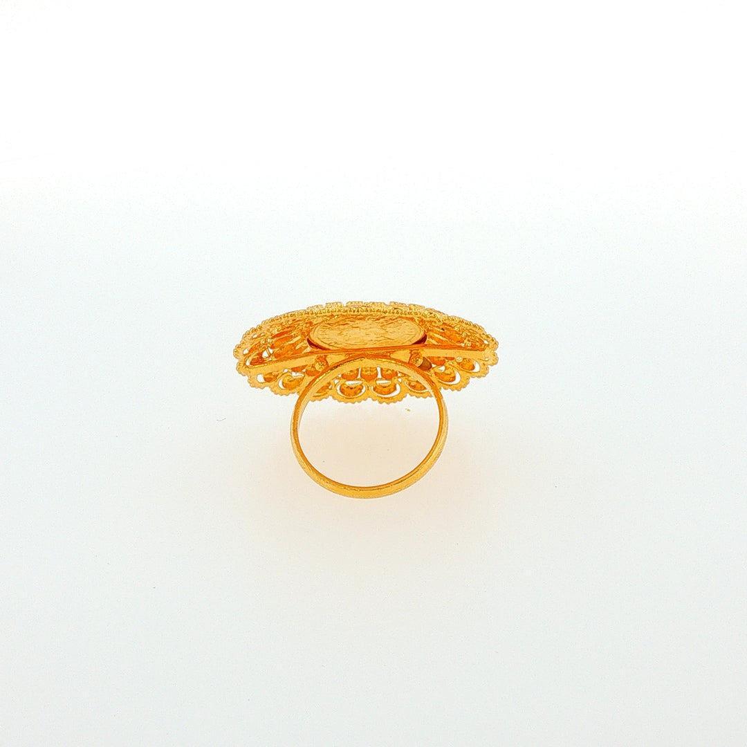 22K YG Coin Ring-1pc