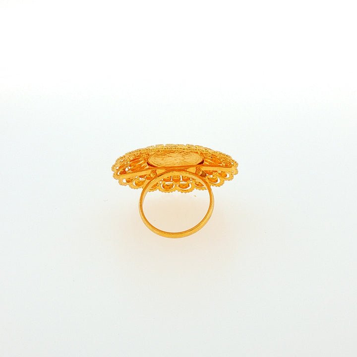 22K YG Coin Ring-1pc