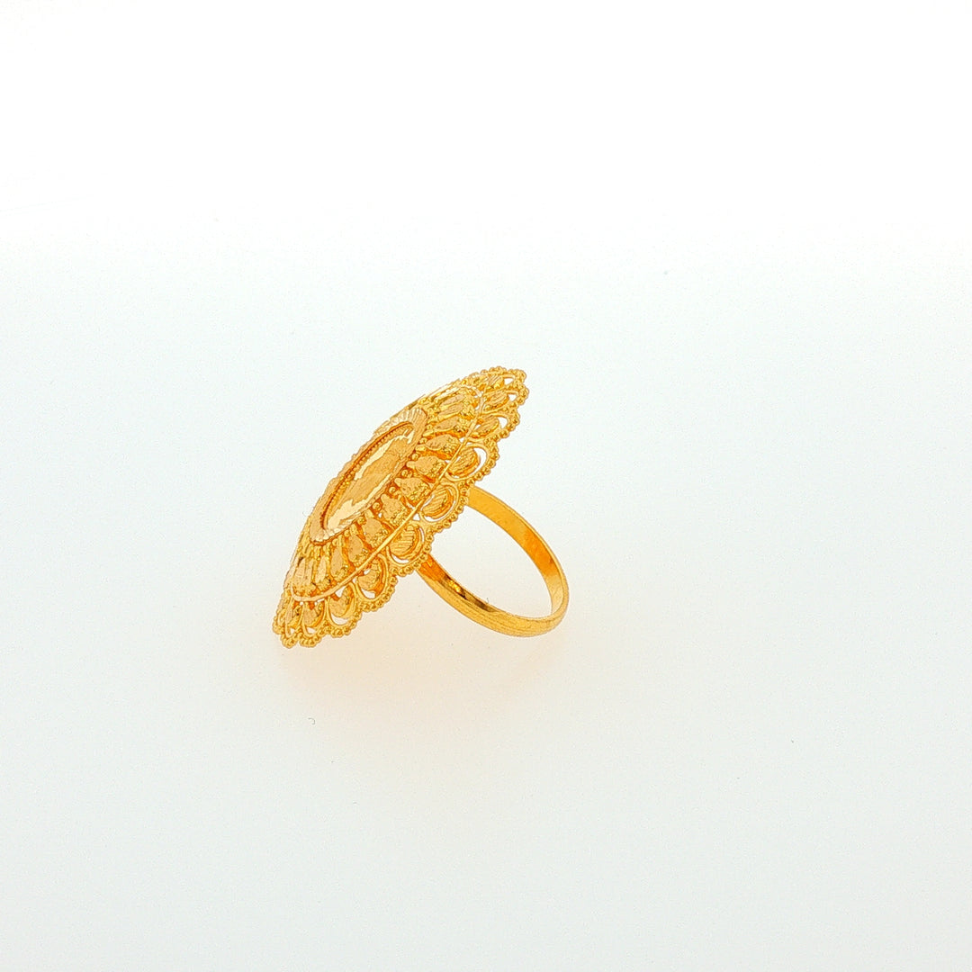 22K YG Coin Ring-1pc