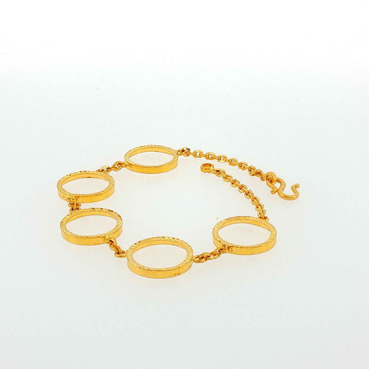24K YG Coin Bracelet-1pc