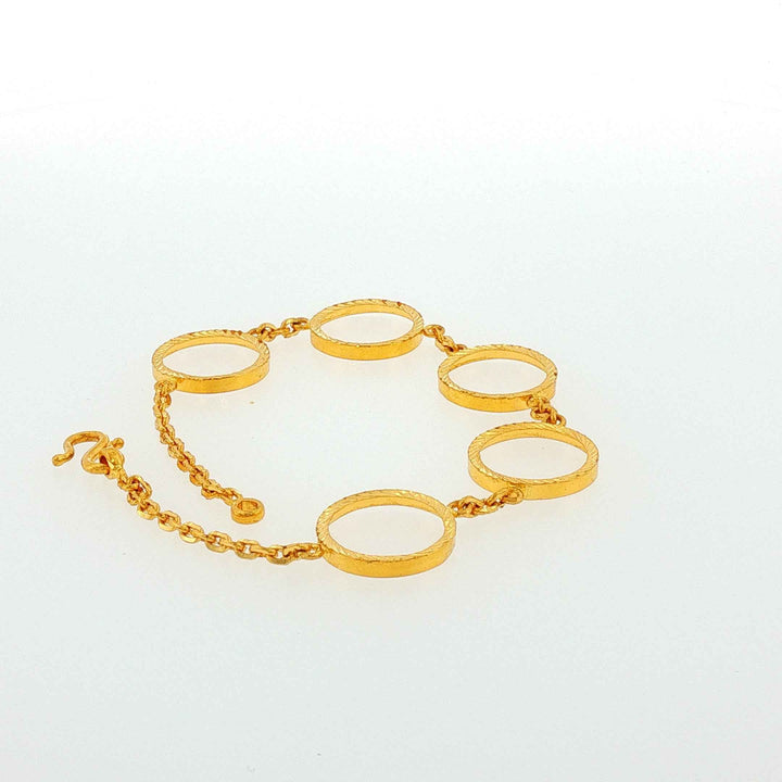 24K YG Coin Bracelet-1pc