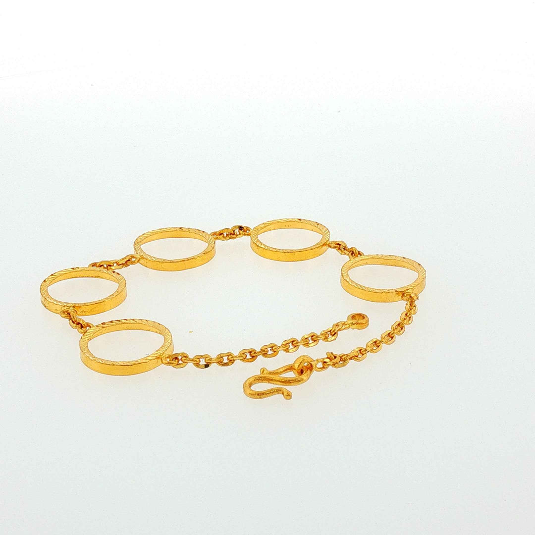 24K YG Coin Bracelet-1pc