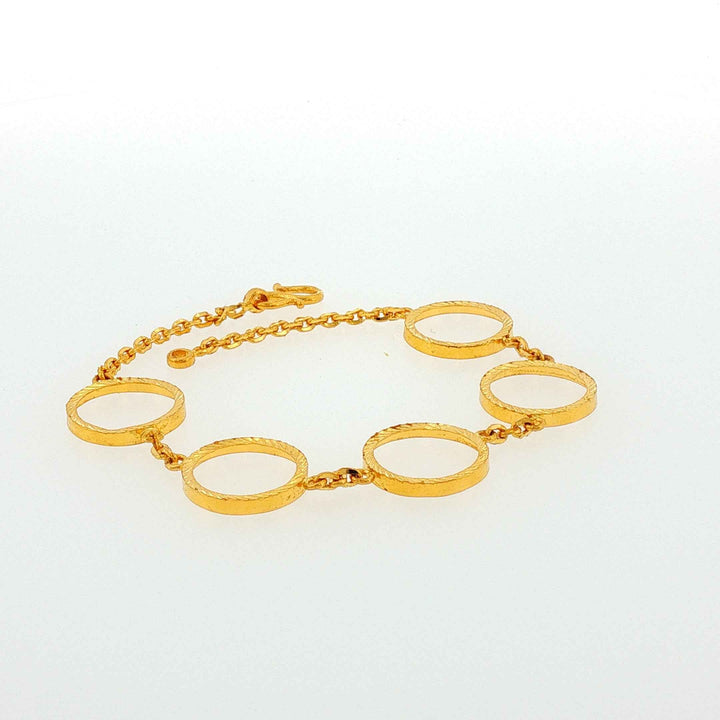 24K YG Coin Bracelet-1pc