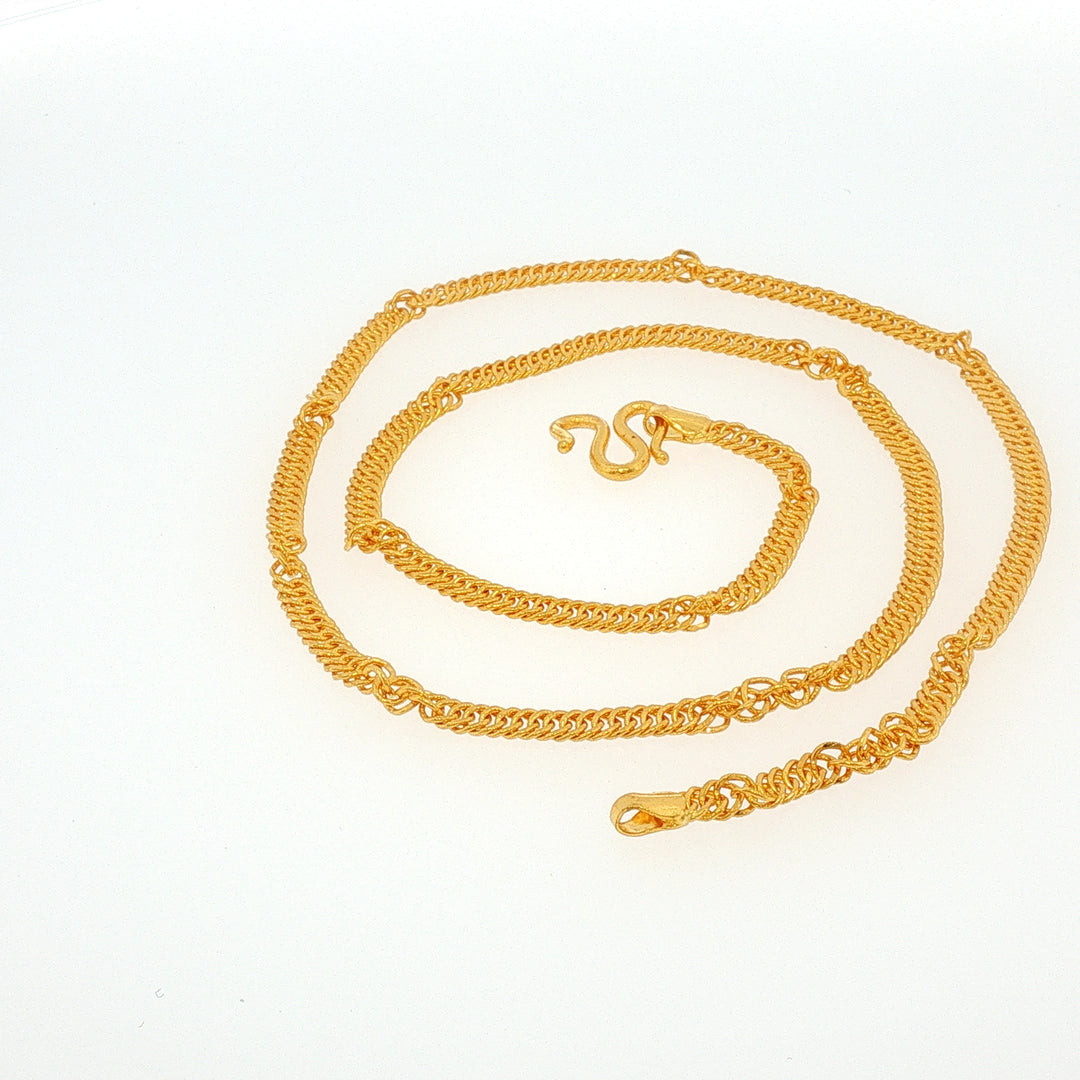 24K YG Fancy Chain-1pc