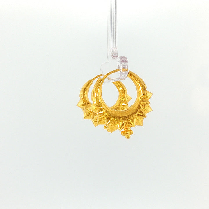 24K YG Marwari Earring-1pair