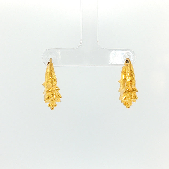 24K YG Marwari Earring-1pair