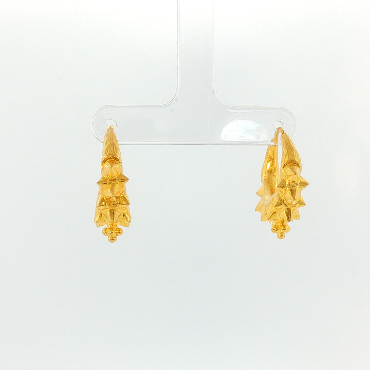 24K YG Marwari Earring-1pair