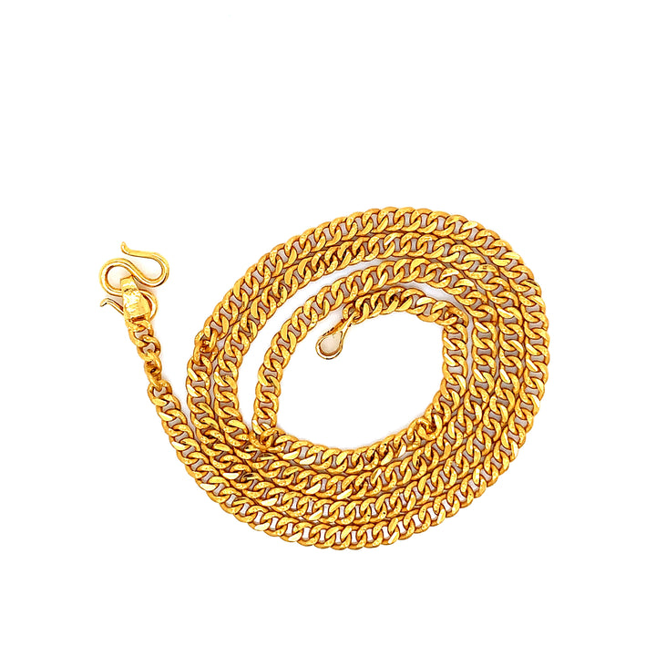 22K YG Cuban Chain-1pc