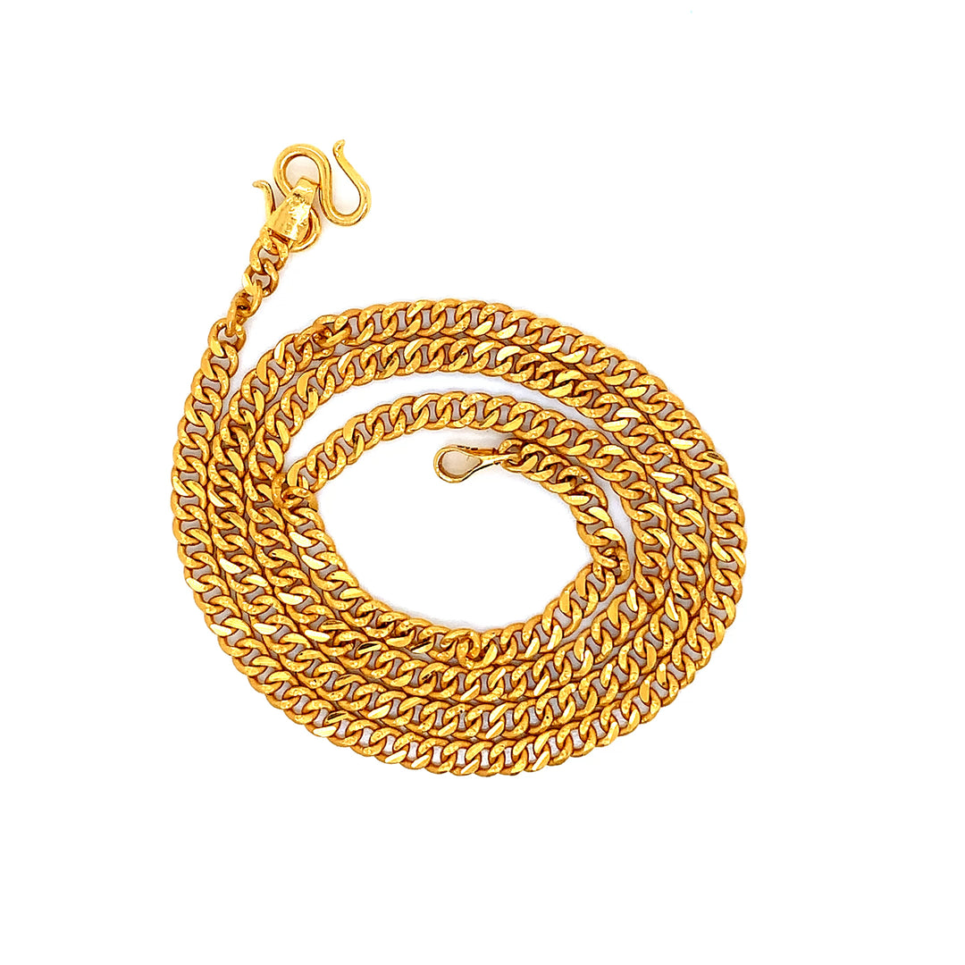 22K YG Cuban Chain-1pc