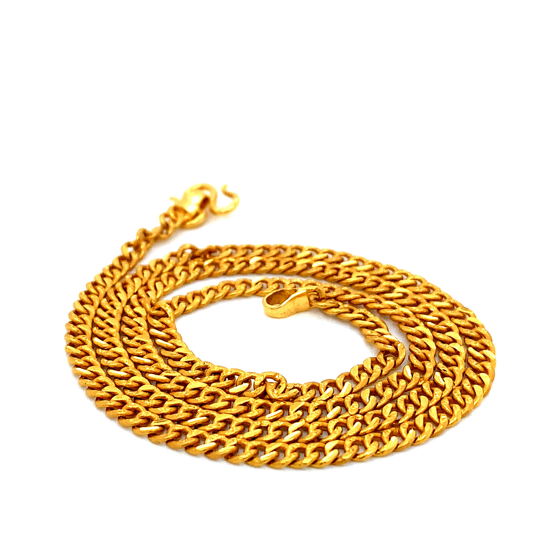 22K YG Cuban Chain-1pc
