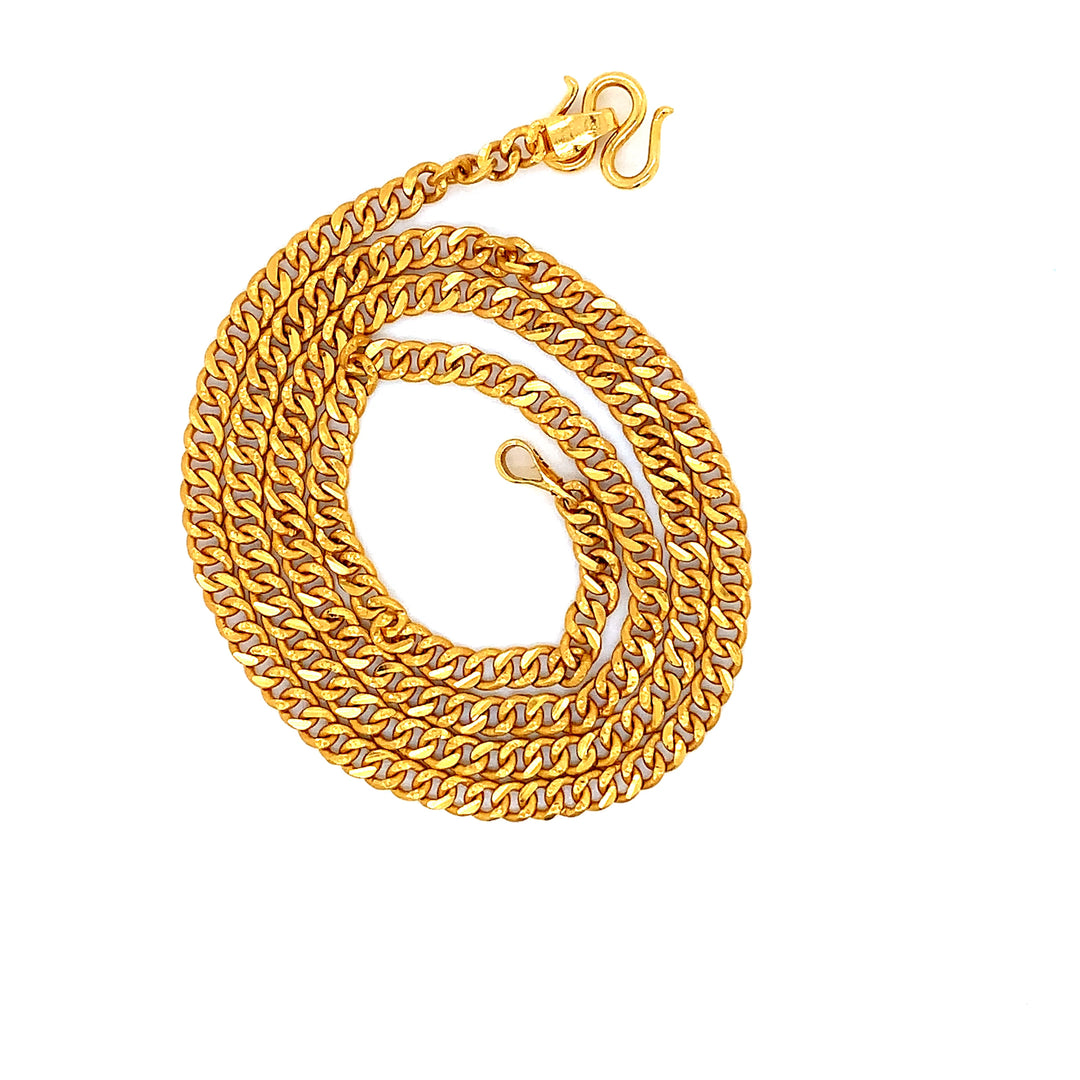22K YG Cuban Chain-1pc
