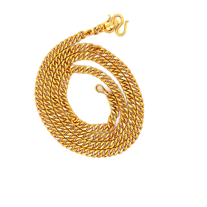 22K YG Cuban Chain-1pc