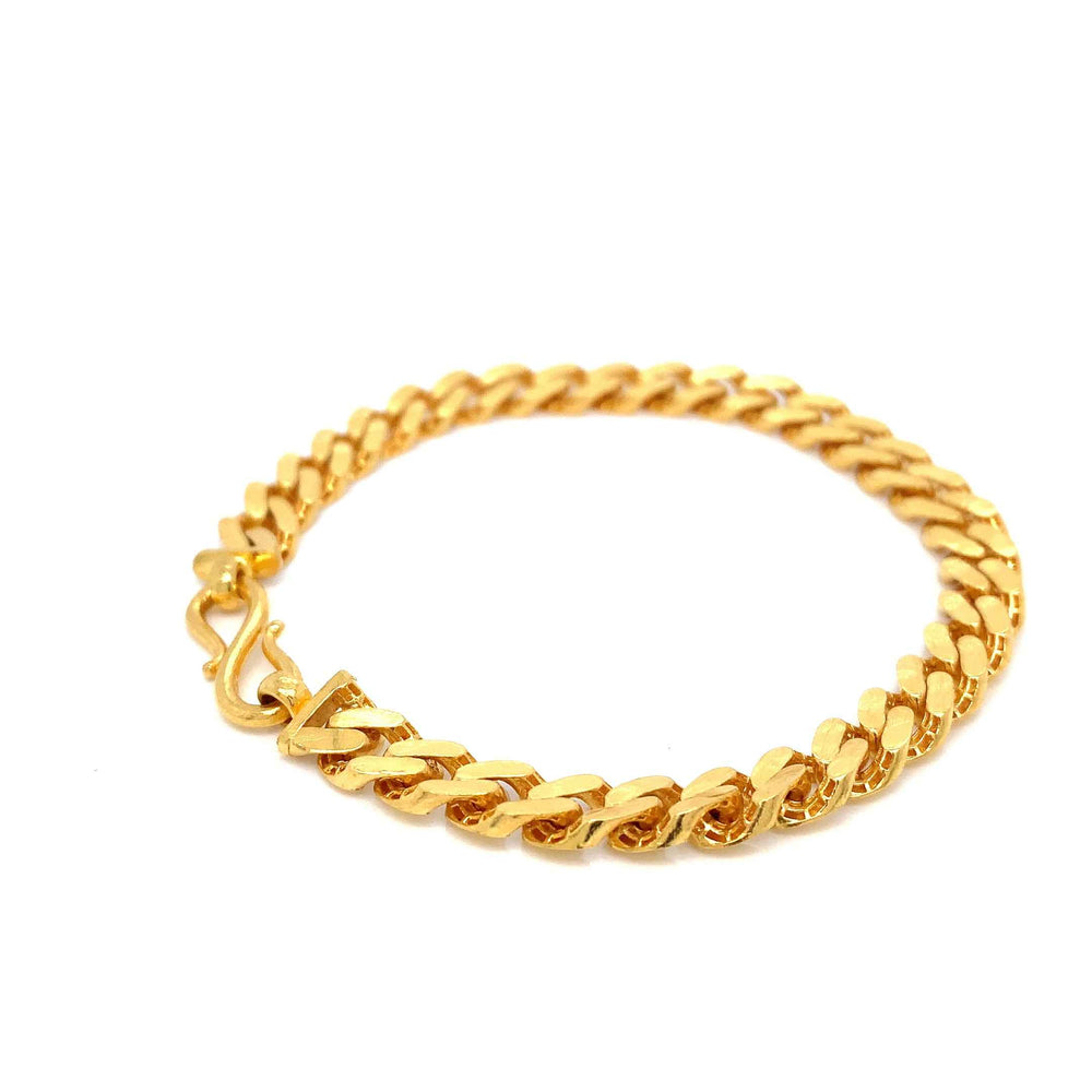 24K YG Cuban Bracelet-1pc