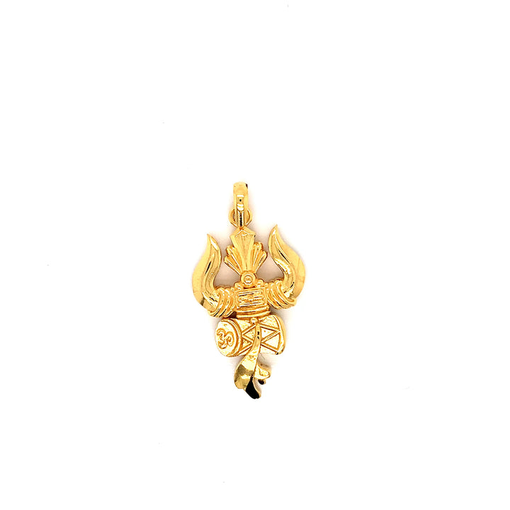 22K YG Trishul Pendant-1pc