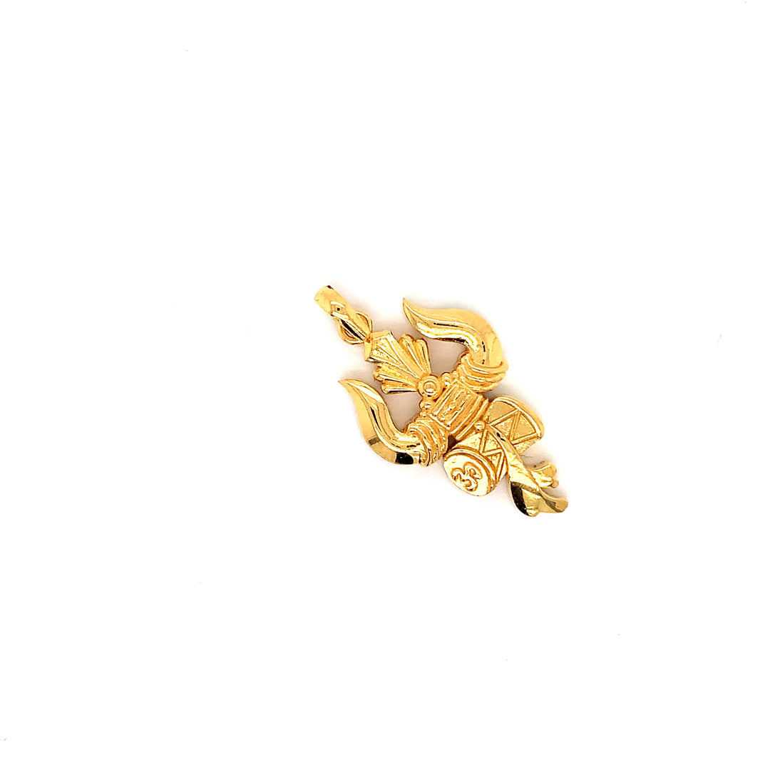 22K YG Trishul Pendant-1pc