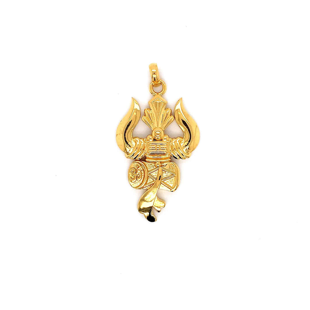 22K YG Trishul Pendant-1pc
