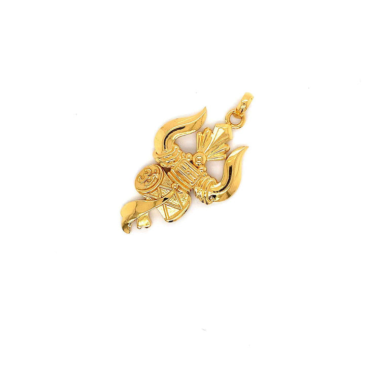 22K YG Trishul Pendant-1pc