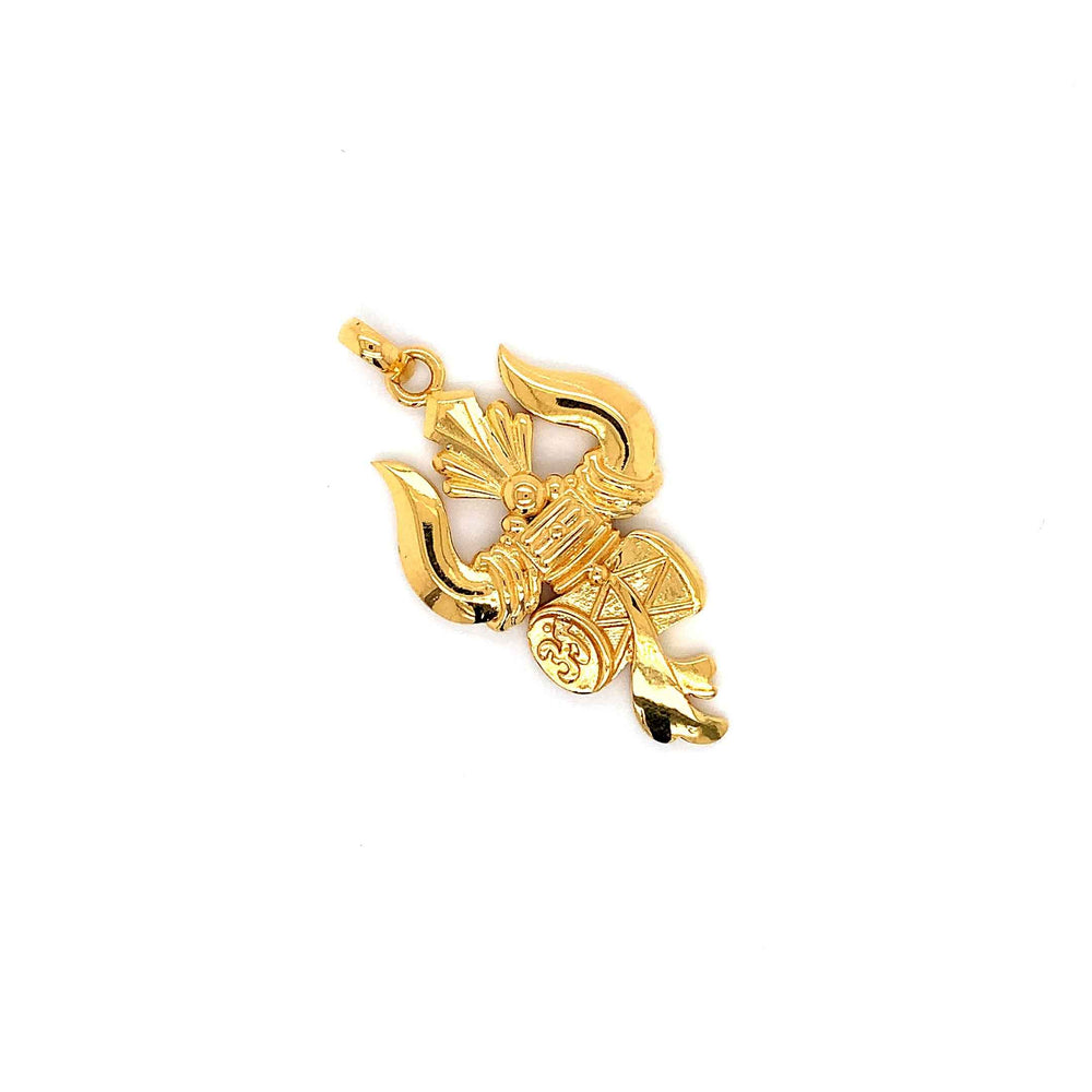 22K YG Trishul Pendant-1pc