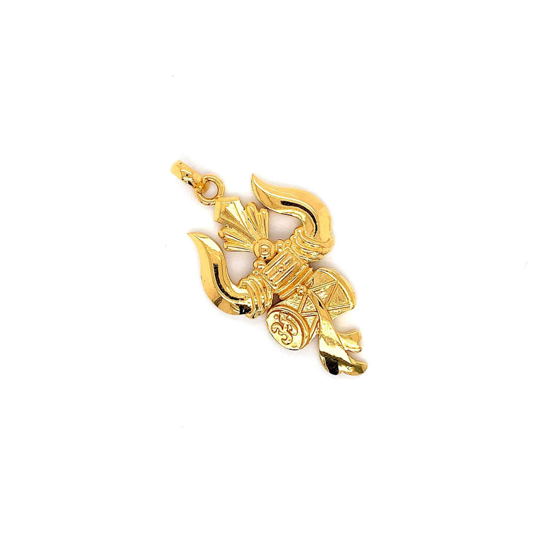 22K YG Trishul Pendant-1pc