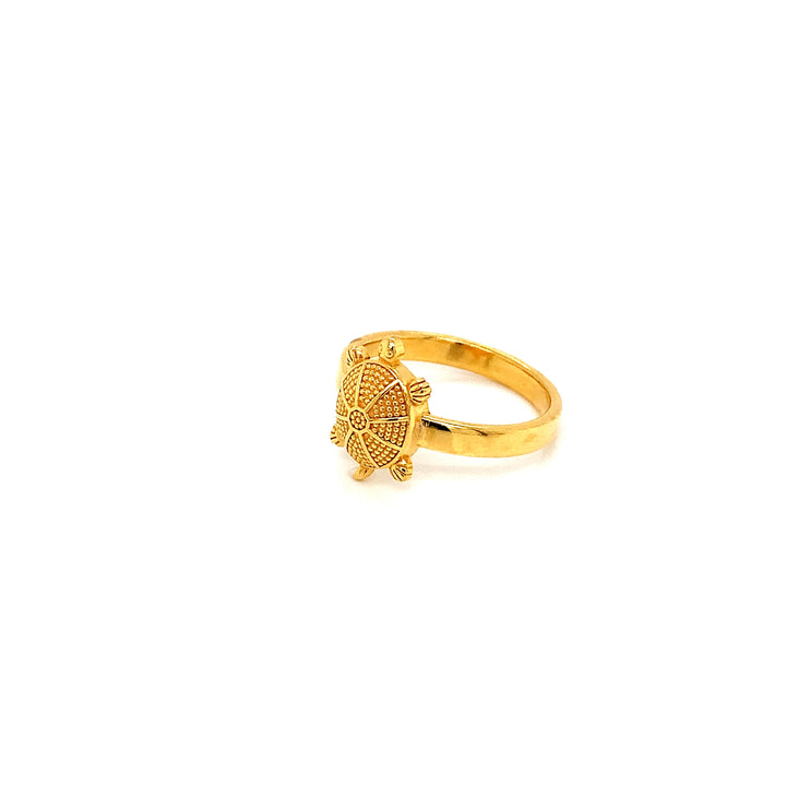22K YG Turtle Ring-1pc