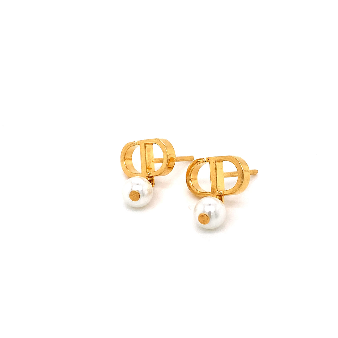 22K YG Dior Earring-1pair